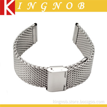 12mm to26mm Shark Mesh 316L Solid Stainless Steel Metal Watch Strap Band